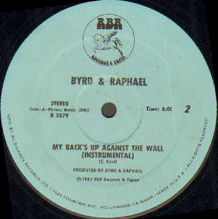 lataa albumi Byrd & Raphael - My Backs Up Against The Wall