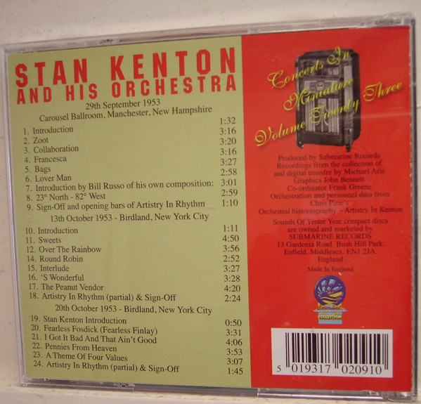 descargar álbum Stan Kenton And His Orchestra - Concerts In Miniature Vol 15