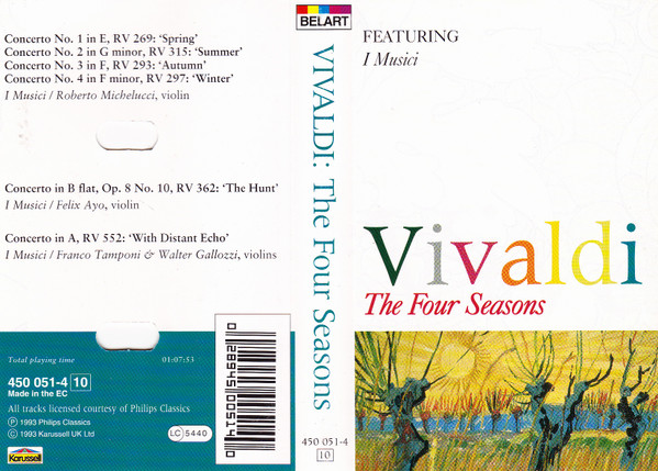 Vivaldi - I Musici, Roberto Michelucci – The Four Seasons (1993