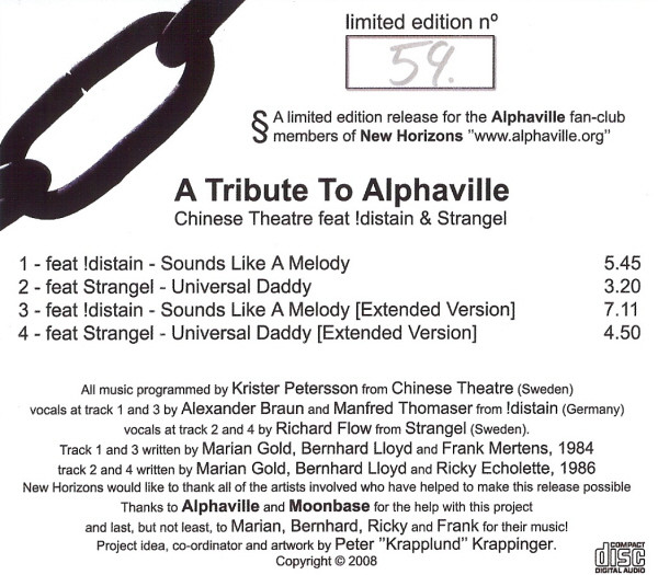 ladda ner album Chinese Theatre Feat !distain & Strangel - A Tribute To Alphaville
