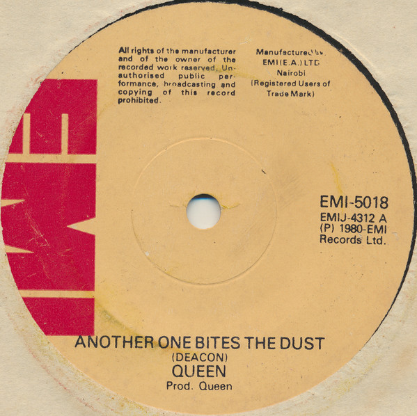 Queen – Another One Bites The Dust (1980, SP - Specialty Pressing, Vinyl) -  Discogs