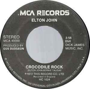 Crocodile Rock (Vinyl, 7