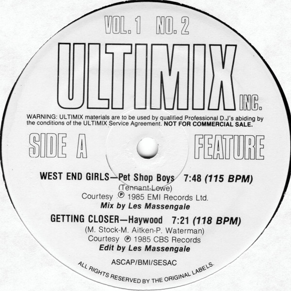 Ultimix Volume 1 Number 2 (1986, Vinyl) - Discogs