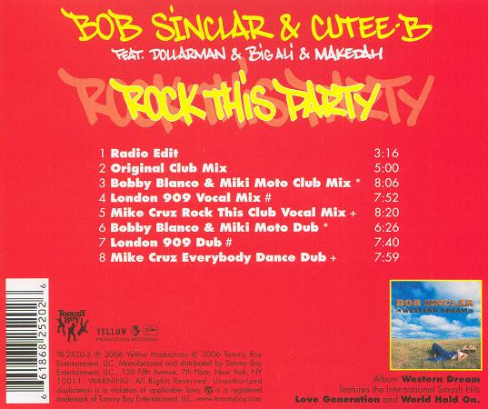 baixar álbum Bob Sinclar & CuteeB Feat Dollar Man & Big Ali & Makedah - Rock This Party