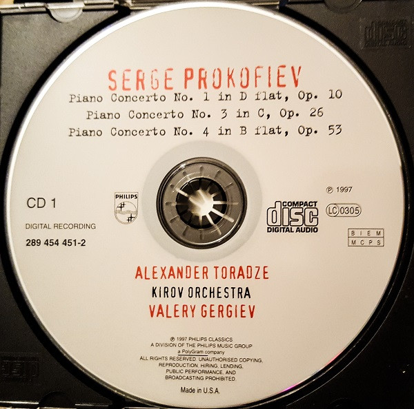 last ned album Prokofiev, Alexander Toradze, Kirov Orchestra, Valery Gergiev - The 5 Piano Concertos