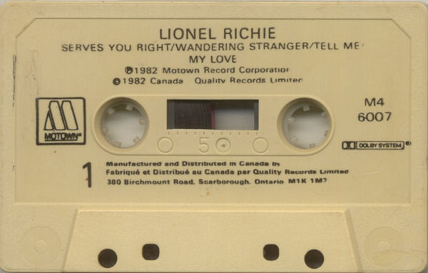 Lionel Richie - Lionel Richie | Motown (M4 6007) - 3