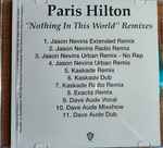 Cover of Nothing In This World (Remixes), 2006-09-27, CDr