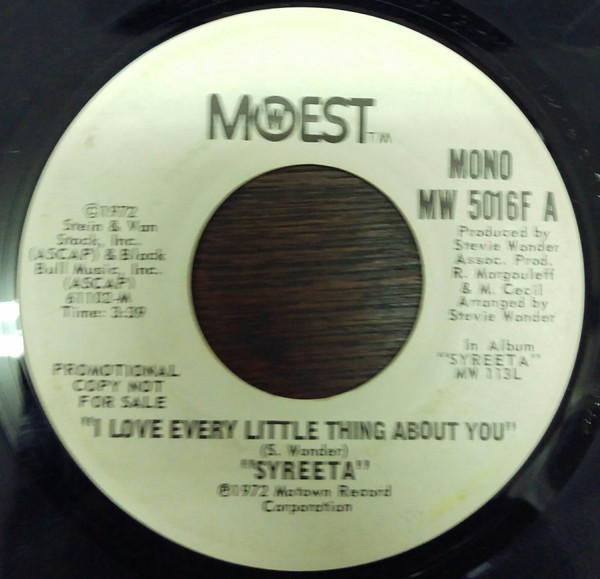 Syreeta – I Love Every Little Thing About You (1972, Vinyl) - Discogs