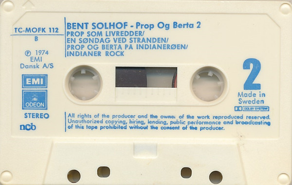 baixar álbum Bent Solhof - Prop Og Berta 2