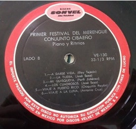 lataa albumi Conjunto Cibaeño - Primer Festival Del Merengie Piano y Ritmo