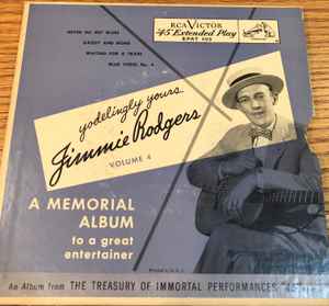 Jimmie Rodgers - Jimmie Rodgers Memorial Album Volume 4 album cover