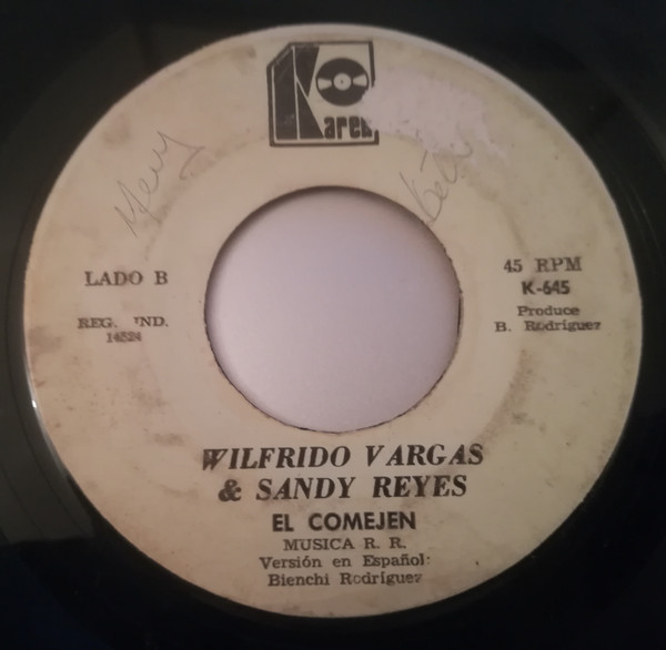 Wilfrido Vargas & Sandy Reyes – El Comejen (1982, Vinyl) - Discogs