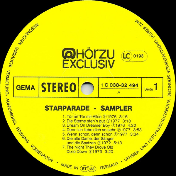 baixar álbum Various - Starparade Sampler