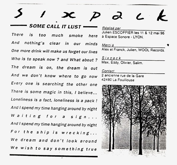 last ned album Sixpack Shaggy Hound - Some Call It Lust So Sad