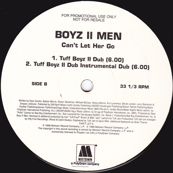 Album herunterladen Boyz II Men - Cant Let Her Go Tuff Jam Remixes