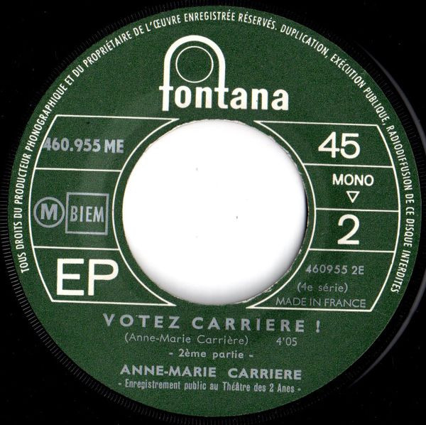 lataa albumi AnneMarie Carrière - Votez Carrière