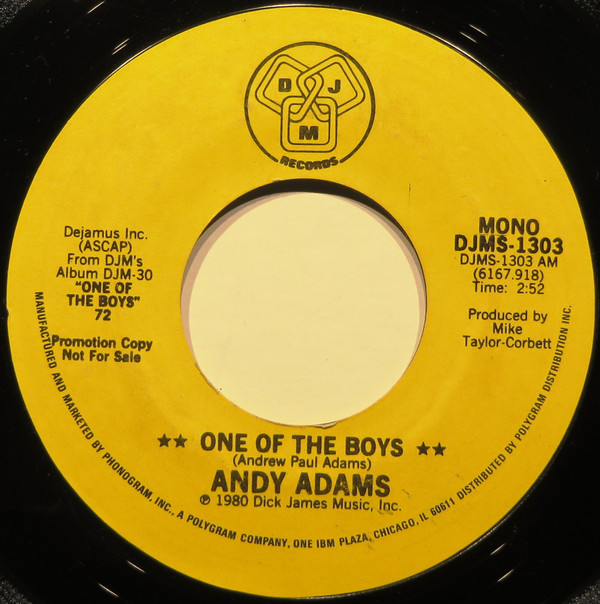 descargar álbum Andy Adams - One Of The Boys