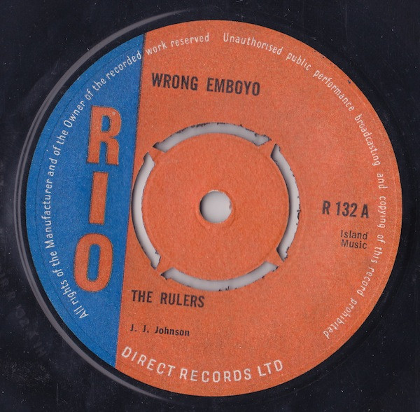 The Rulers – Wrong Emboyo (1967, Vinyl) - Discogs