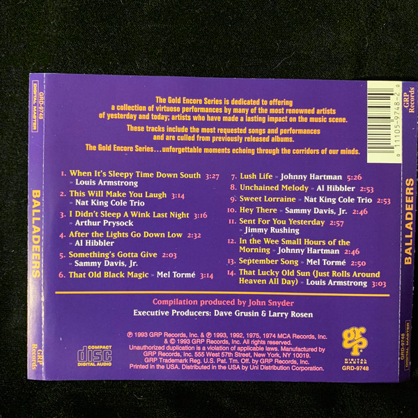 Album herunterladen Various - Gold Encore Series Balladeers