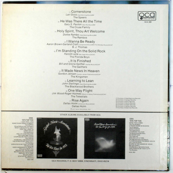 baixar álbum Various - Gospel Music Associations Top Ten For 1977
