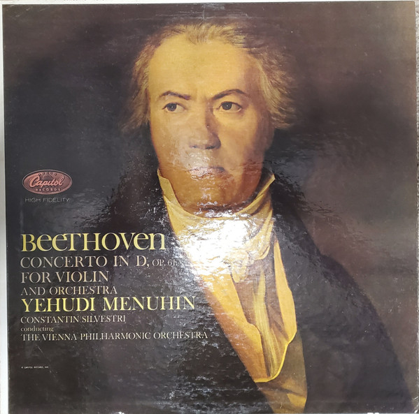 télécharger l'album Ludwig Van Beethoven Performed By Yehudi Menuhin And The Vienna Philharmonic Orchestra Conducted By Constantin Silvestri - Concerto In D Major