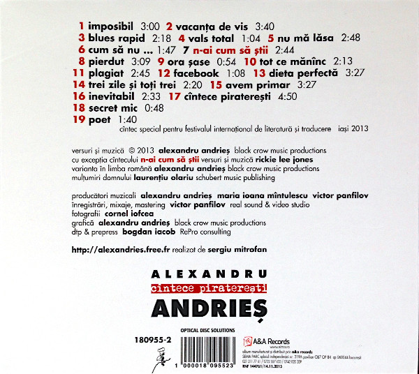 last ned album Alexandru Andrieș - Cîntece piraterești