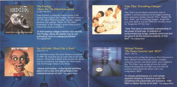 lataa albumi Various - 1994 Mercury Music Prize Ten Albums Of The Year Sampler