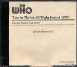 Cover of Live At The Isle Of Wight Festival 1970 (Special Advance CD), 1996, CDr