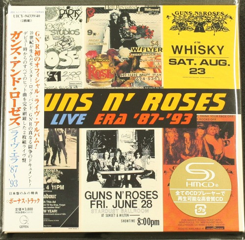 Guns N' Roses – Live Era '87-'93 (2016, SHM-CD, mini LP sleeve, CD 