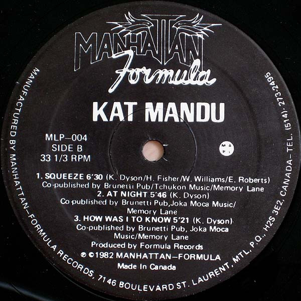 Kat Mandu - The Kat Is Back | Manhattan - Formula (MLP-004) - 5