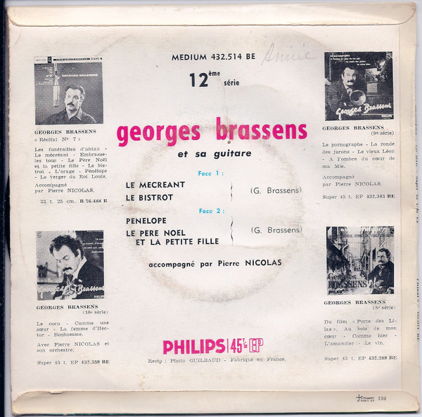 lataa albumi Georges Brassens - Le Mécréant