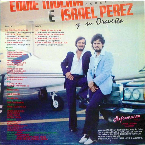 lataa albumi Eddie Molina E Israel Pérez - Homenaje A Curet Alonzo