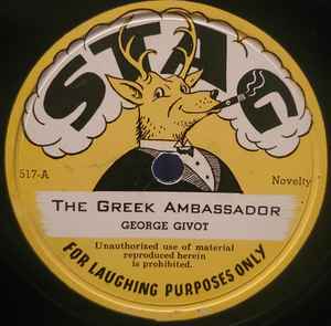 George Givot - I'm The Greek Ambassador / Mark Antony & Cleopatrapuss album cover