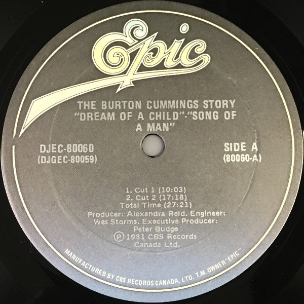 descargar álbum Burton Cummings - The Burton Cummings Story Dream Of A Child Song Of A Man