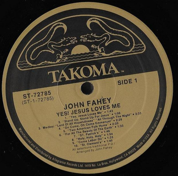 ladda ner album John Fahey - Yes Jesus Loves Me Guitar Hymns