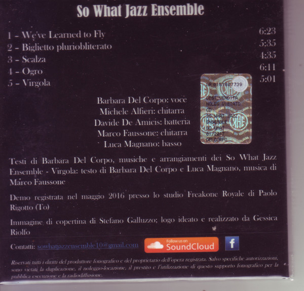 télécharger l'album So What Jazz Ensemble - So What Jazz Ensemble