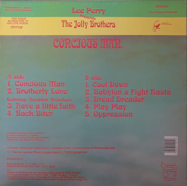 ladda ner album Lee Perry Presents The Jolly Brothers - Concious Man