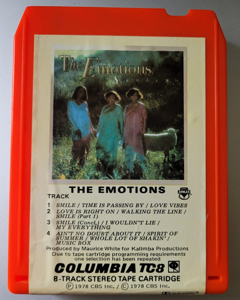 The Emotions – Sunbeam (1978, 8-Track Cartridge) - Discogs