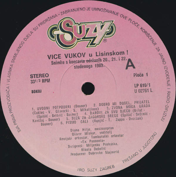 baixar álbum Vice Vukov - Vice Vukov U Lisinskom