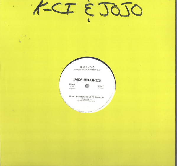K-Ci JoJo Don't Rush Take Love Slowly Disco de vinilo 12 -  España