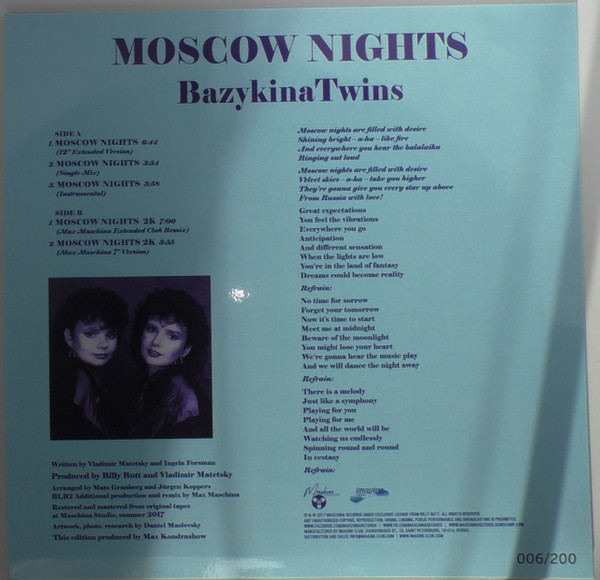 baixar álbum Bazykina Twins - Moscow Nights