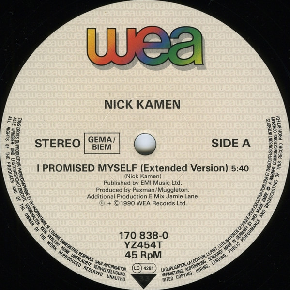 baixar álbum Nick Kamen - I Promised Myself Independiente Mix
