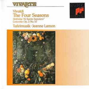 para justificar Ejemplo Rana Vivaldi, Tafelmusik, Jeanne Lamon - The Four Seasons / Sinfonia "Al Sacro  Sepolcro" / Concerto Op. 3 No. 10 | Releases | Discogs