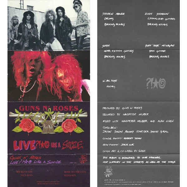 Guns N' Roses – Live ?!☆@ Like A Suicide (1986, Cassette) - Discogs