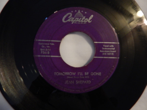 ladda ner album Jean Shepard - Tomorrow Ill Be Gone If You Can Walk Away