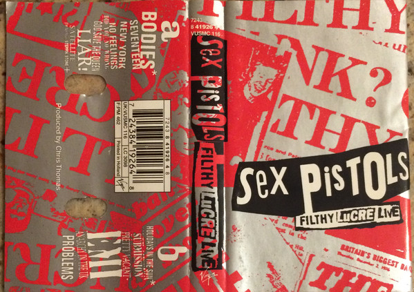 Sex Pistols – Filthy Lucre Live (1996, Cassette) - Discogs