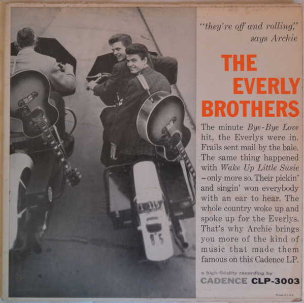 The Everly Brothers – The Everly Brothers (1958, Vinyl) - Discogs