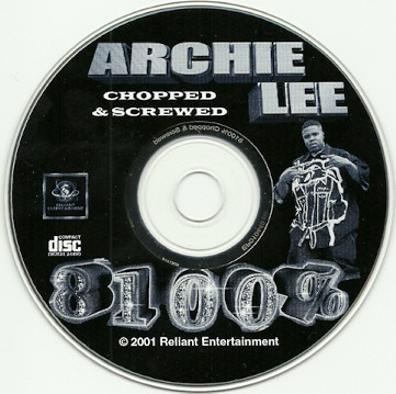 descargar álbum Archie Lee - 8100 Chopped Screwed