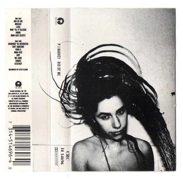 PJ Harvey – Rid Of Me (1993, SR, Cassette) - Discogs