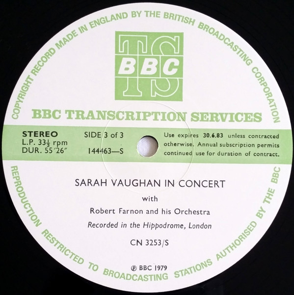 lataa albumi Download Sarah Vaughan With Robert Farnon And His Orchestra - Sarah Vaughan In Concert album